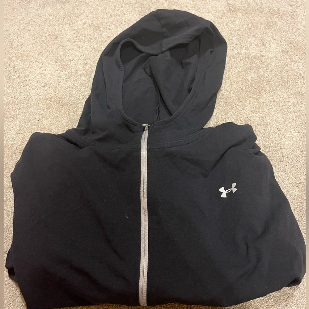 Cropped under armor jacket